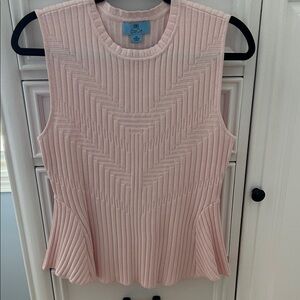 C&C California Blush Pink Textured Tank Top